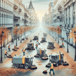 How Power Sweeping Prepares Cities for Winter Weather
