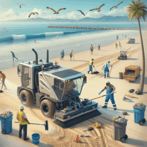 How Power Sweeping Services Keep Coastal Areas Clean