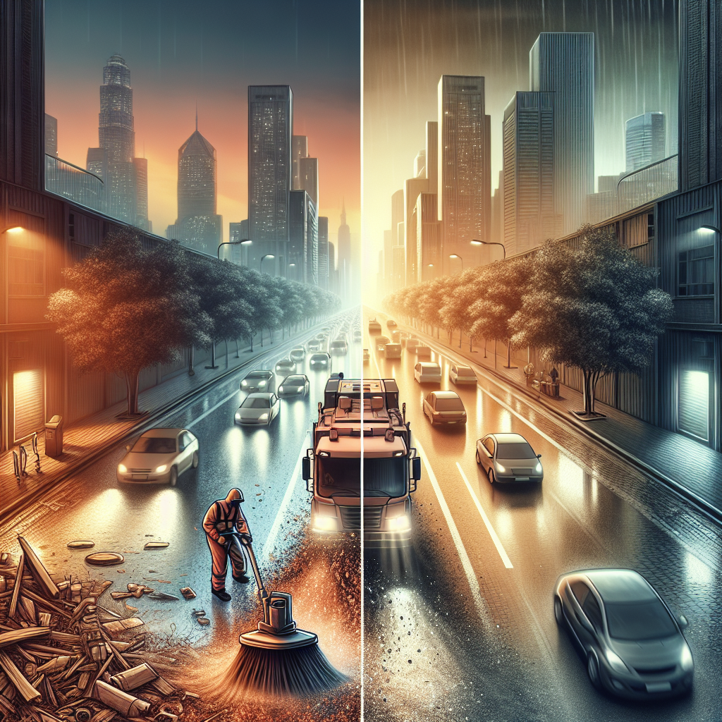 How Power Sweeping Reduces Wear and Tear on Public Roads