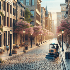 How Power Sweeping Maintains the Appeal of Historic Districts