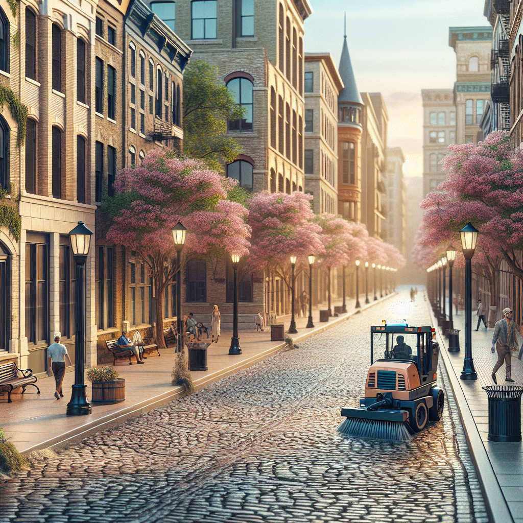 How Power Sweeping Maintains the Appeal of Historic Districts