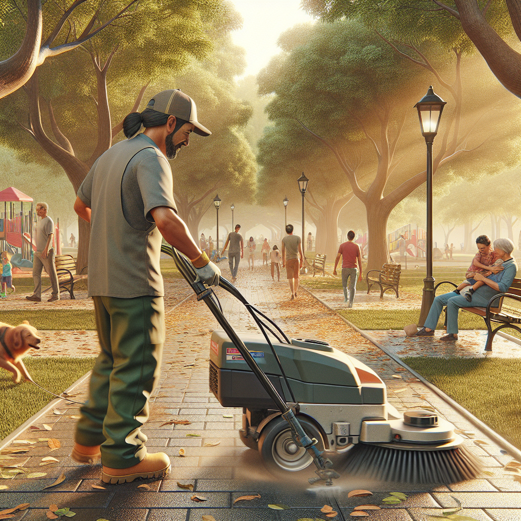 The Role of Power Sweeping in Maintaining Public Parks